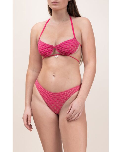 Bas de maillot Andreas fuchsia lurex