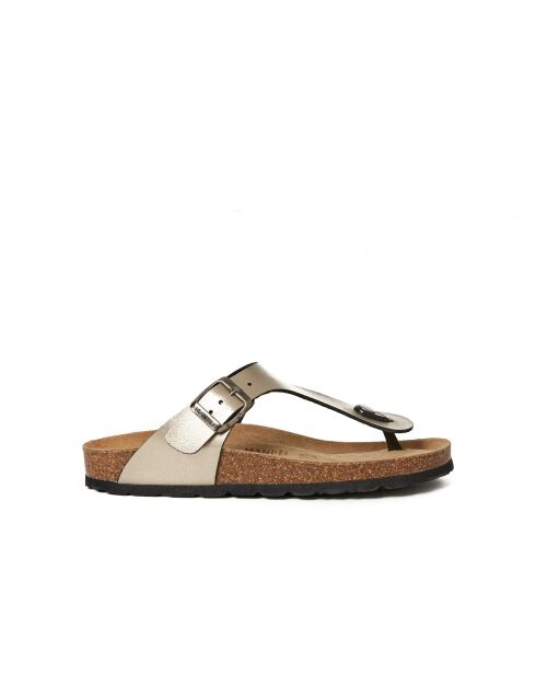 Sandales en cuir Blanca bronze