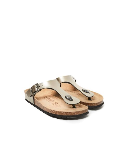 Sandales en cuir Blanca bronze