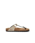 Sandales en cuir Blanca bronze