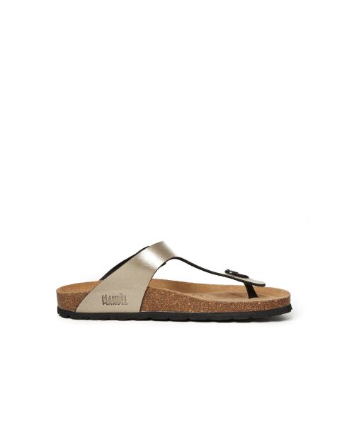 Sandales en cuir Blanca bronze
