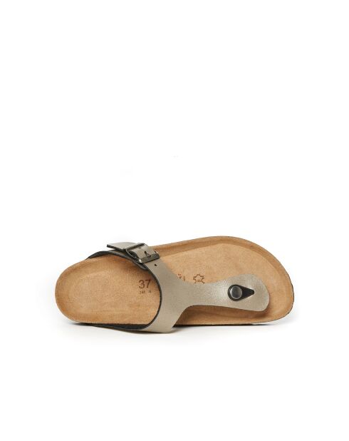 Sandales en cuir Blanca bronze