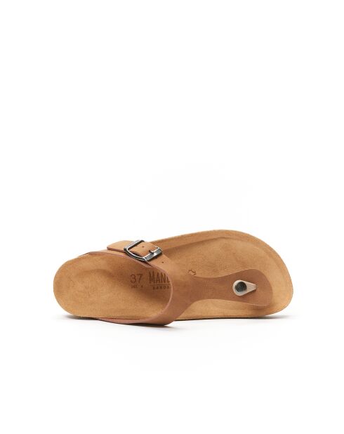 Sandales en cuir Blanca brunes