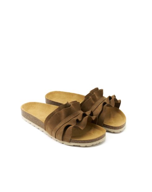 Sandales en daim Sofia Chocolate brun foncé