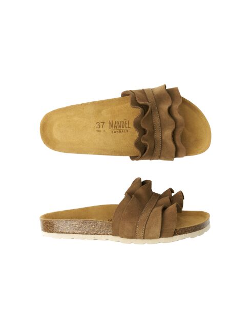 Sandales en daim Sofia Chocolate brun foncé