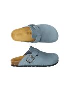 Sabots en cuir Nubuck bleus
