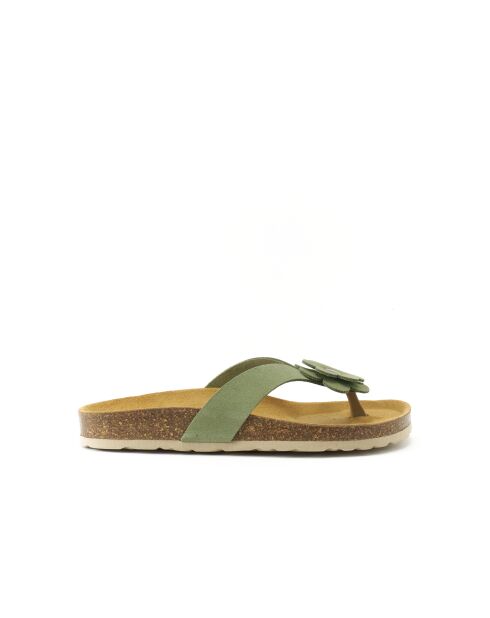 Sandales en daim Lene rosemary vertes
