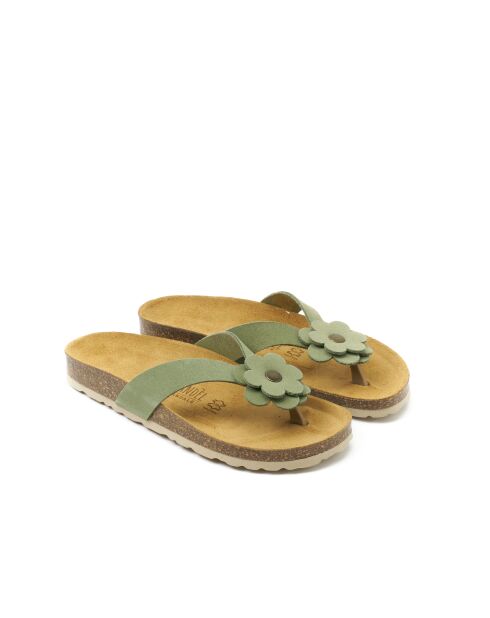 Sandales en daim Lene rosemary vertes