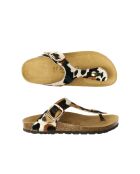 Sandales en cuir Blanca Big Buckle Cow brunes