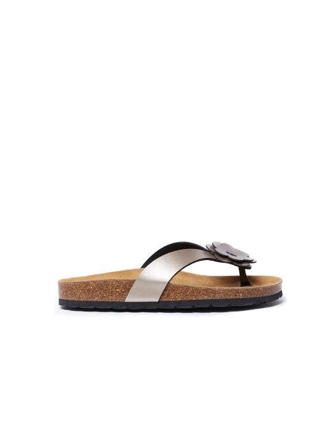 Sandales en cuir Lene bronze