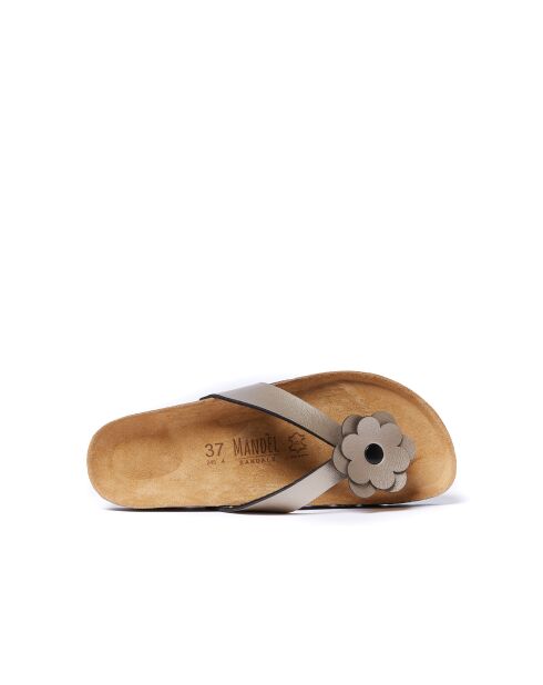 Sandales en cuir Lene bronze