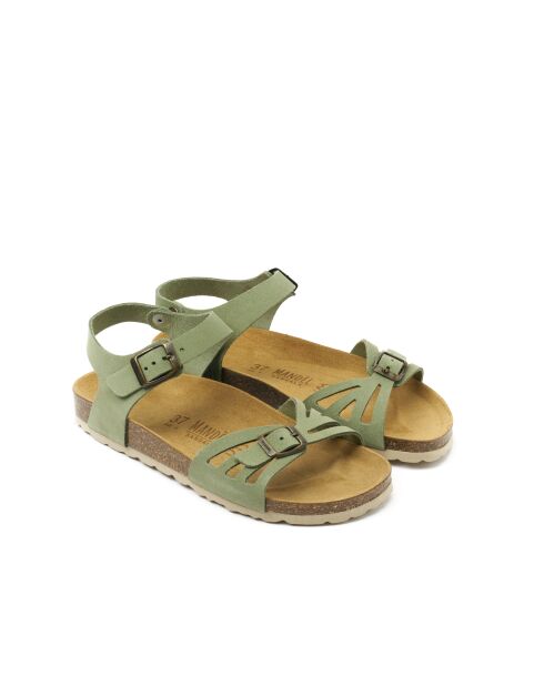 Sandales en daim Neva rosemary vertes