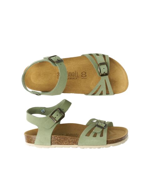 Sandales en daim Neva rosemary vertes