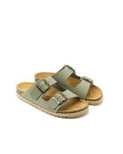 Sandales en cuir nubuck Alberto vertes