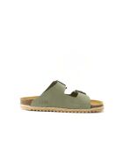 Sandales en cuir nubuck Alberto vertes