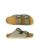 Sandales en cuir nubuck Alberto vertes