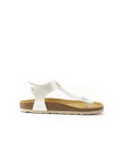 Sandales en cuir Leon Pearl blanches