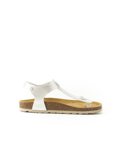Sandales en cuir Leon Pearl blanches