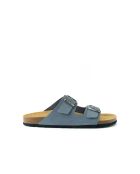 Sandales en cuir nubuck Alberto bleues