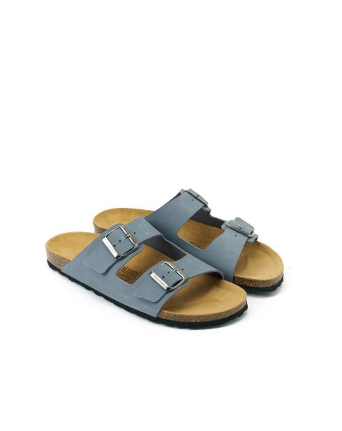 Sandales en cuir nubuck Alberto bleues