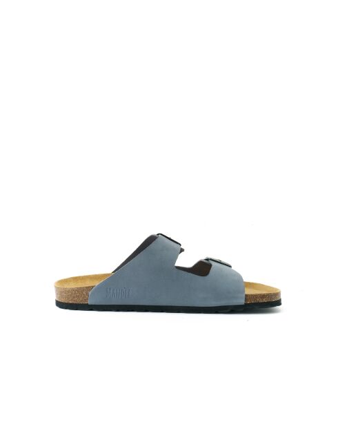 Sandales en cuir nubuck Alberto bleues