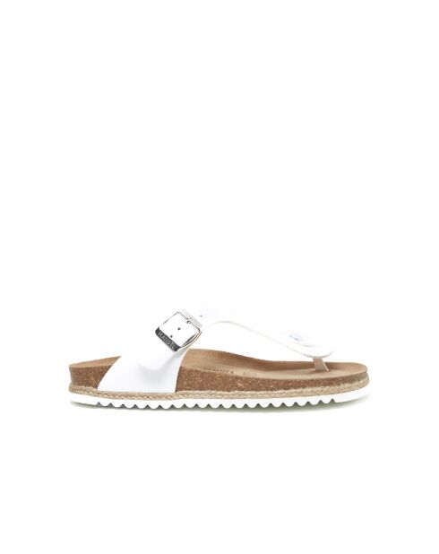 Sandales en cuir Blanca blanches