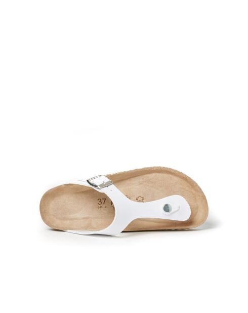Sandales en cuir Blanca blanches