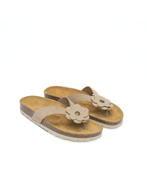 Sandales en daim Lene taupe