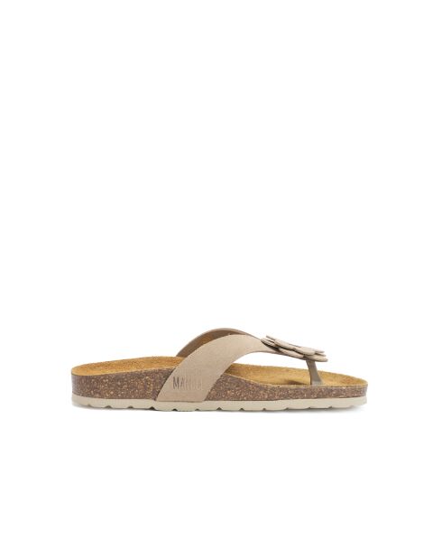 Sandales en daim Lene taupe