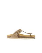 Sandales en cuir Blanca Big Buckle nubuck taupe