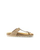 Sandales en cuir Blanca Big Buckle nubuck taupe
