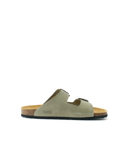 Sandales en cuir nubuck Alberto vertes