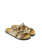 Sandales en cuir nubuck Paco beige