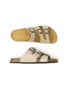 Sandales en cuir nubuck Paco beige