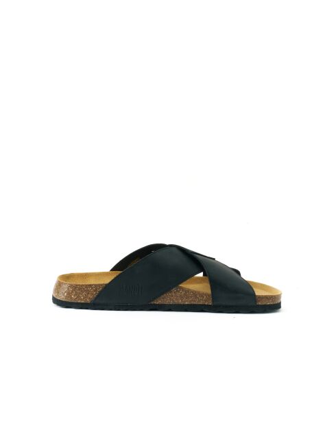 Sandales en cuir Ramon noires