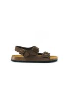 Sandales en daim Carlos brunes