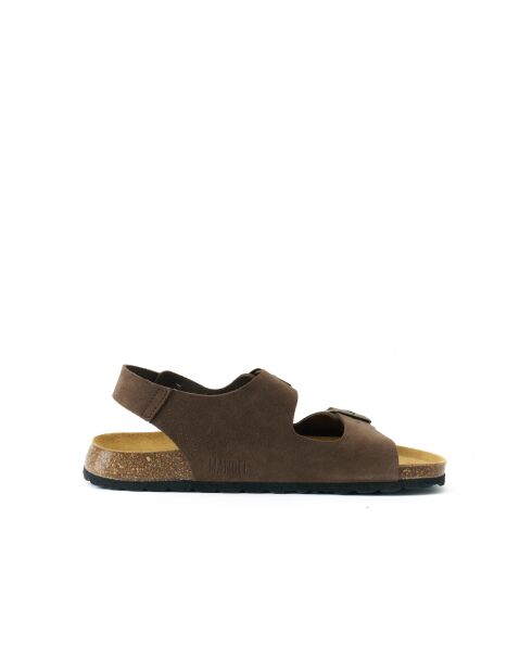 Sandales en daim Carlos brunes