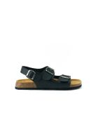 Sandales en cuir Carlos noires