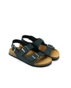 Sandales en cuir Carlos noires