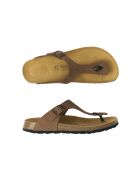 Sandales en cuir nubuck David brunes