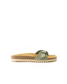 Sandales en cuir nubuck Agata vertes