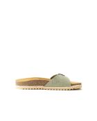 Sandales en cuir nubuck Agata vertes