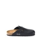 Sabots en cuir Noe noirs