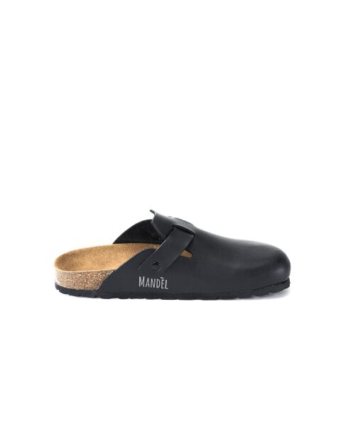Sabots en cuir Noe noirs