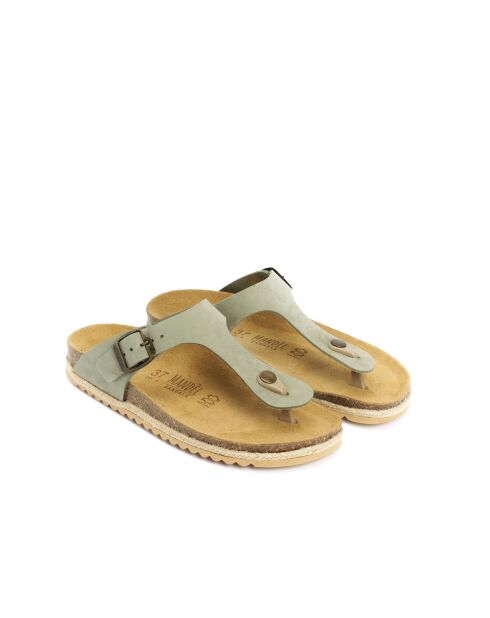 Sandales en cuir nubuck Blanca vertes