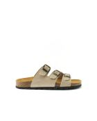 Sandales en cuir nubuck Paco beiges