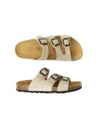 Sandales en cuir nubuck Paco beiges