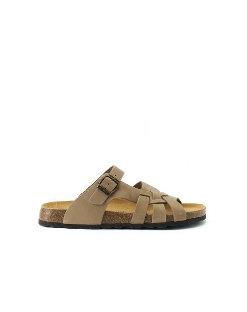Sandales en cuir nubuck Alvaro taupe