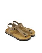 Sandales en cuir nubuck Leon brunes