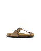 Sandales en cuir nubuck David brunes